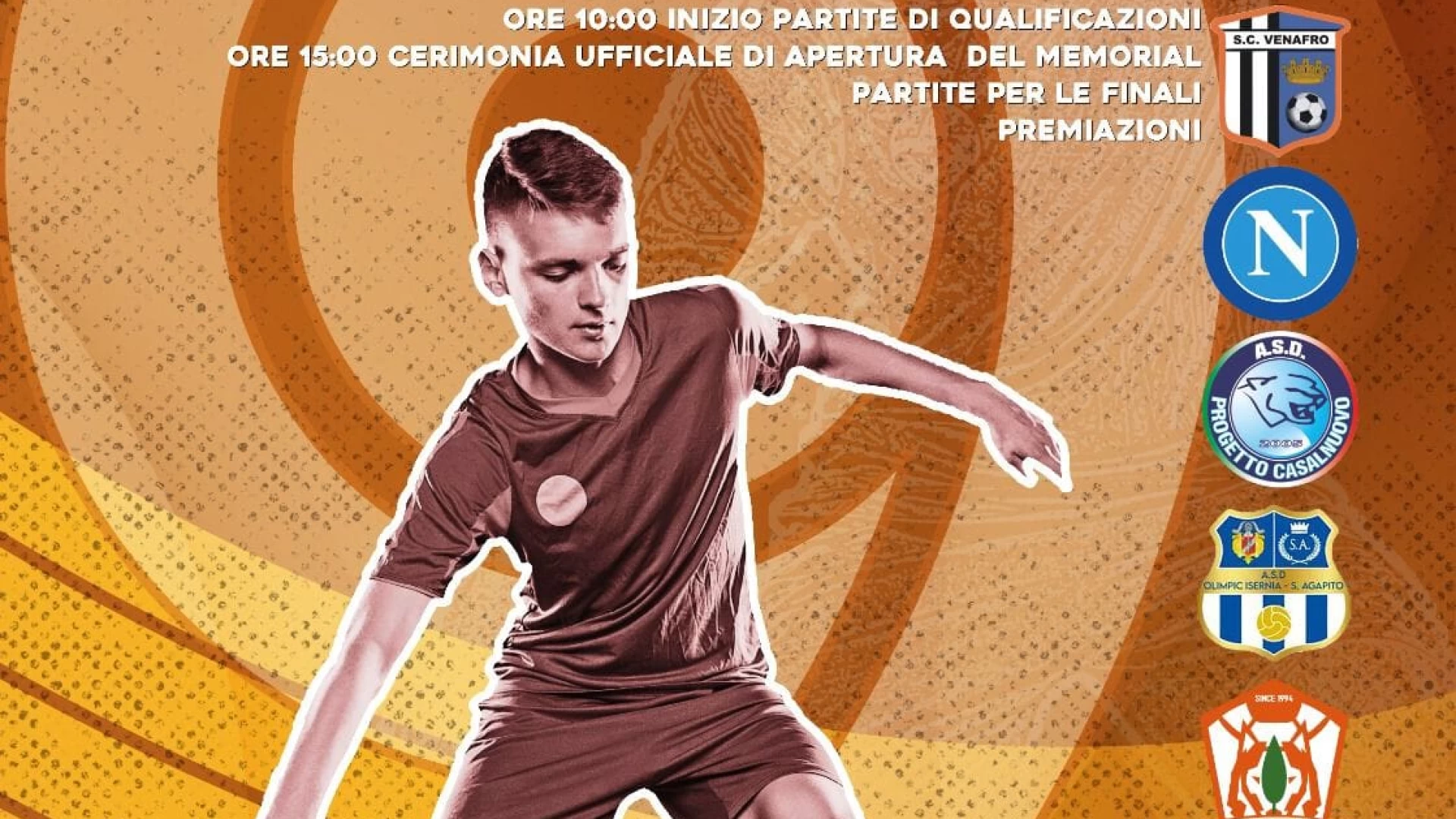 Venafro: sabato 27 maggio la nona edizione del Memorial dedicato a “Maria Nucci”. Calcio giovanile e solidarietà protagonisti al “Marchese Del Prete”.